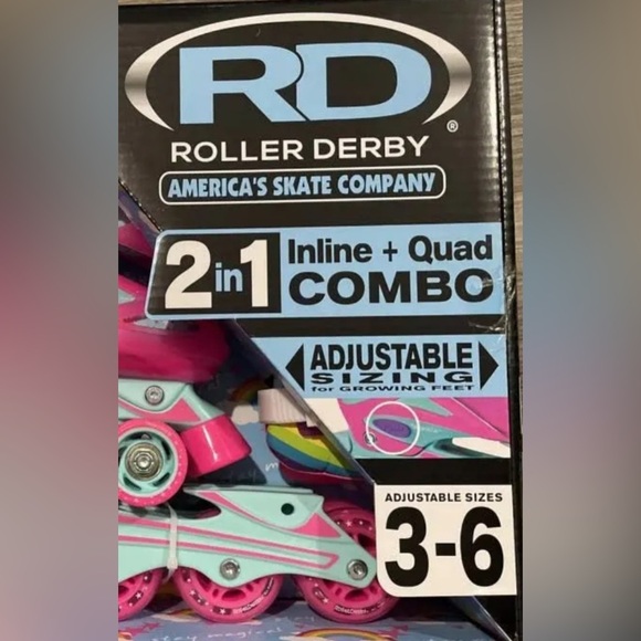 Roller Derby 2-in-1 Roller and Inline Skates NEW NO BOX - Picture 10 of 10